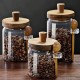 Large Glass Jar with Wooden Spoon